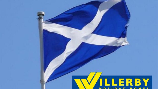 scottish flag and Willerby Holiday Homes